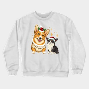 Cute Christmas Corgis Crewneck Sweatshirt